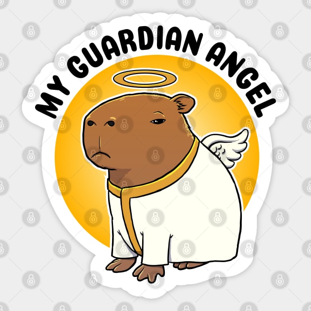 My Guardian Angel Capybara Angel Sticker by capydays